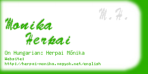 monika herpai business card